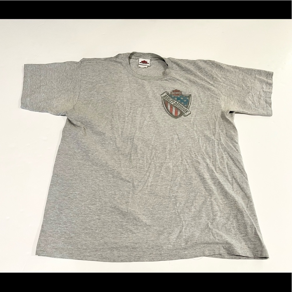 Vintage Harley-Davidson Made in USA Single Stitch Heather Gray Montclair ca Tee